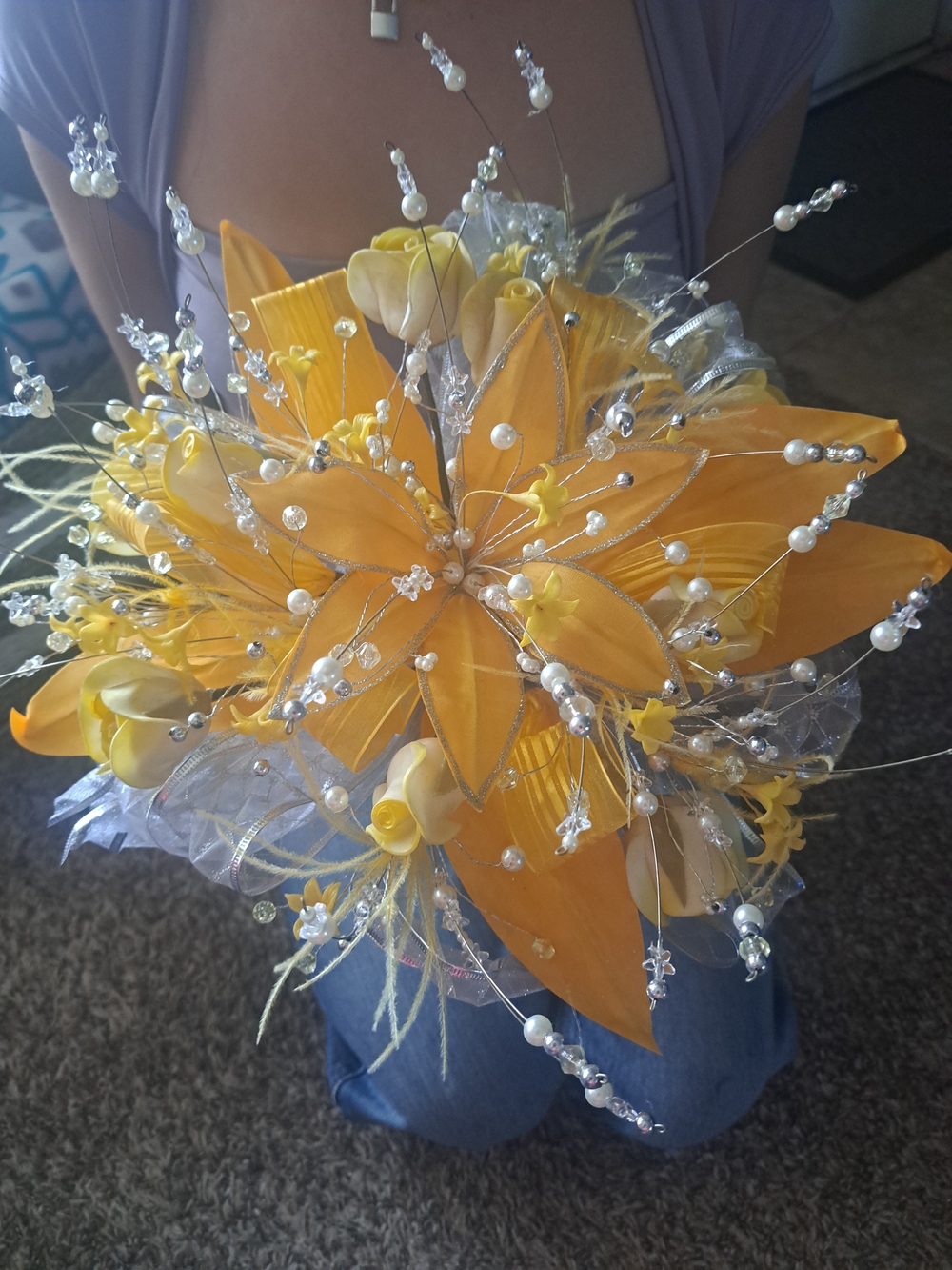 Yellow Quinceanera Bouquet